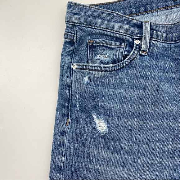 HUDSON Lana Boyfriend High Rise Straight Leg Light Blue Jeans in Everest - Picture 12 of 14